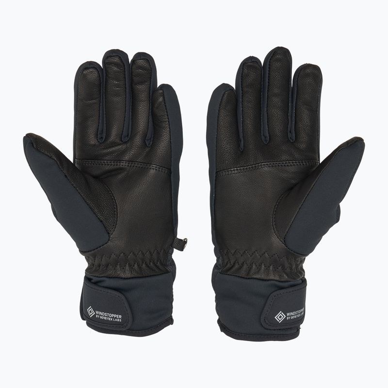 Guanti da sci da donna ZIENER Karoi WS PR nero/rosa metallizzato 2