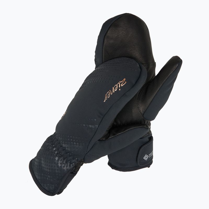 Guanti da sci da donna ZIENER Karoia WS PR Mitten nero/rosa metallizzato