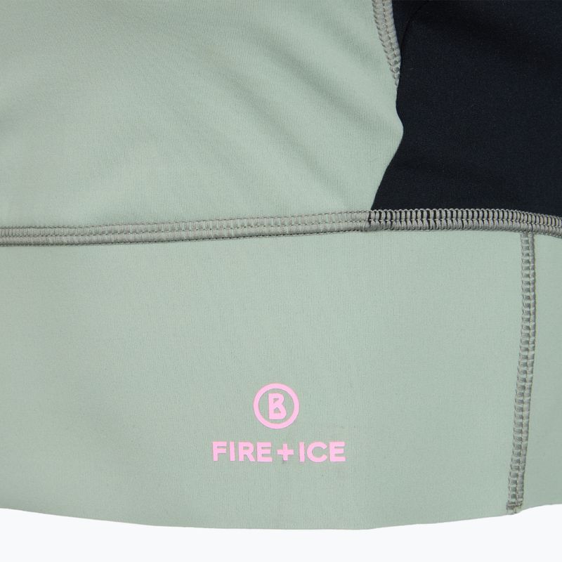 maglietta da allenamento da donna BOGNER FIRE+ICE Caia 1/4 Zip eucalyptus 3