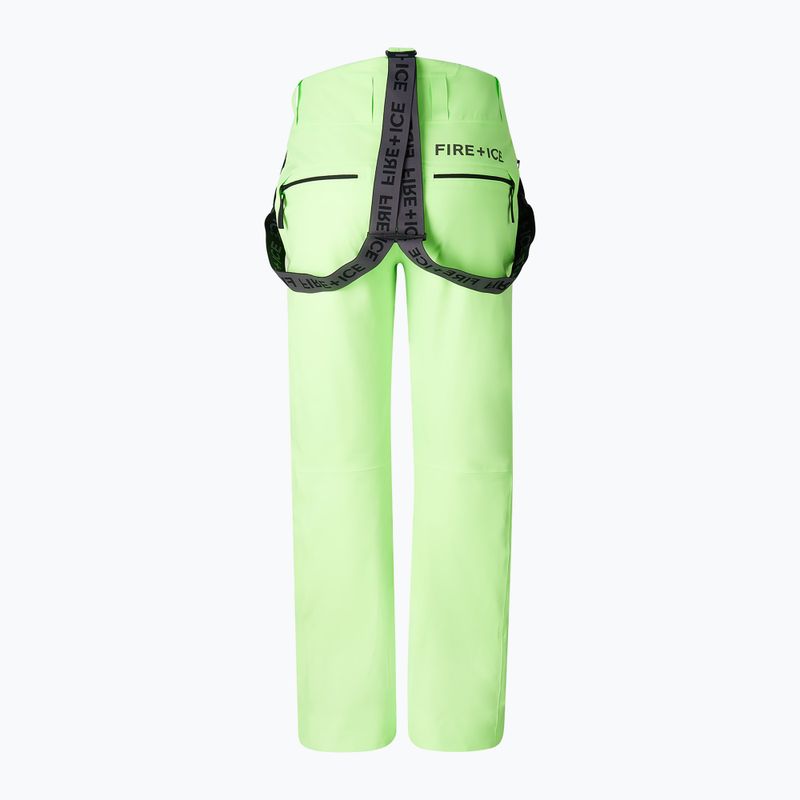 Pantaloni da sci da uomo BOGNER FIRE+ICE Scott 3 vibrant lime 2