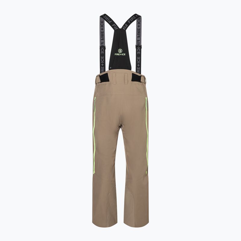 Pantaloni da sci da uomo BOGNER FIRE+ICE Tarius-T walnut 2