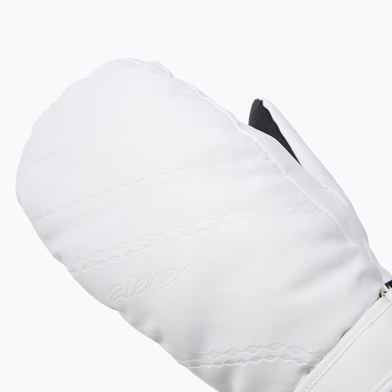 Guanti da sci donna ZIENER Kevi-Z PR Mitten white 4
