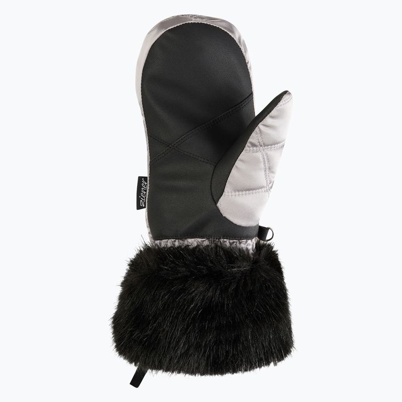 Guanti da sci donna ZIENER Kwinzi-Z Mitten metallic silver 3
