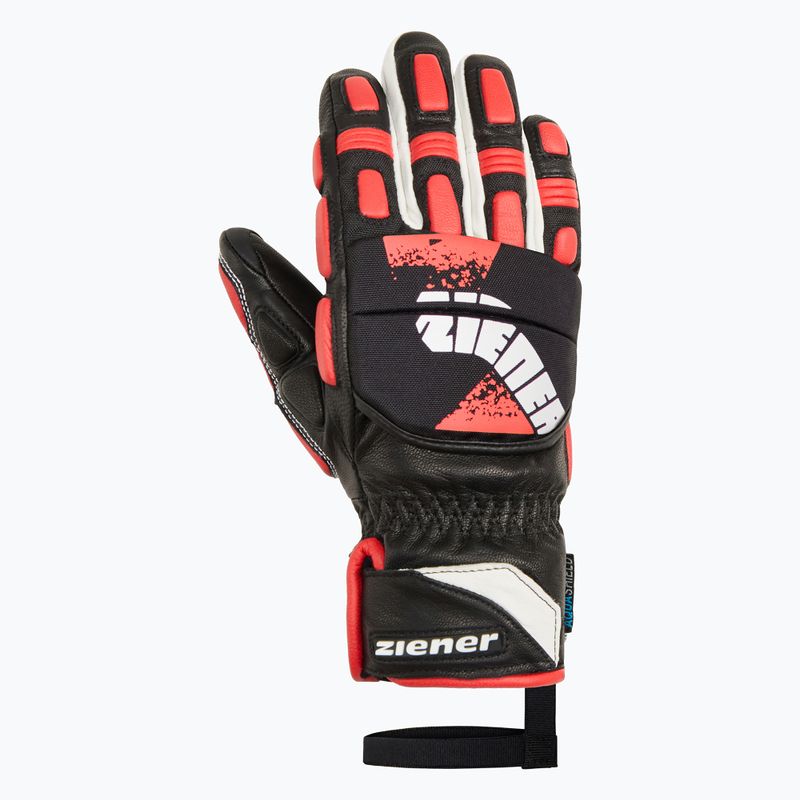 Guanti da sci per bambini Ziener Lonos-Z AS PR black/red 2