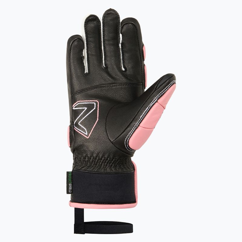 Guanti da sci per bambini Ziener Lanus-Z AS PR black/pink vanilla 3