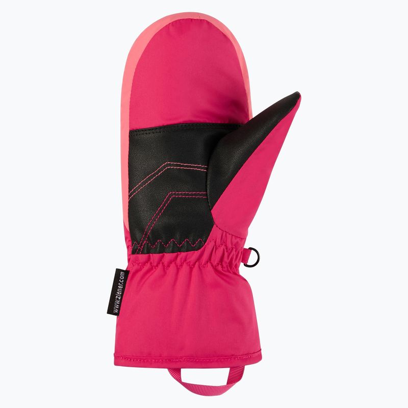 Guanti da sci per bambini ZIENER Lavivo-Z AS Mitten pop pink 3