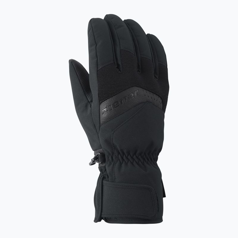 Guanti da sci ZIENER Gabino black/red 2