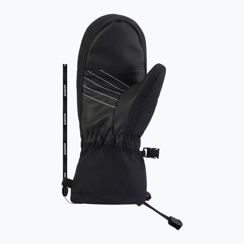 Guanti da sci per bambini ZIENER Lavalino-Z Aquashield AW Mitten black/red leo 3