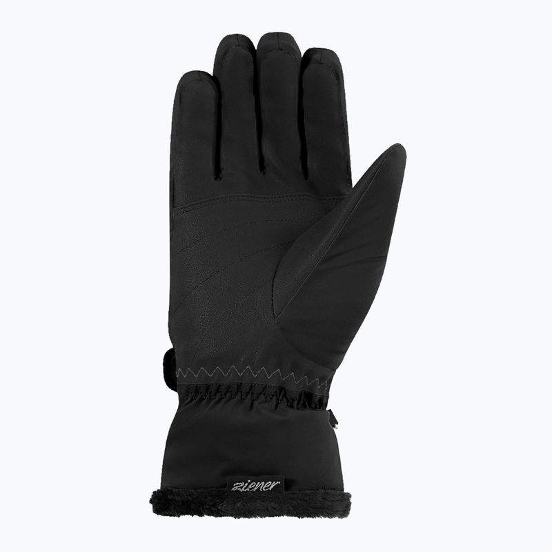 Guanti da sci da donna ZIENER Keaka-Z Aquashield PR black/gold art. 3