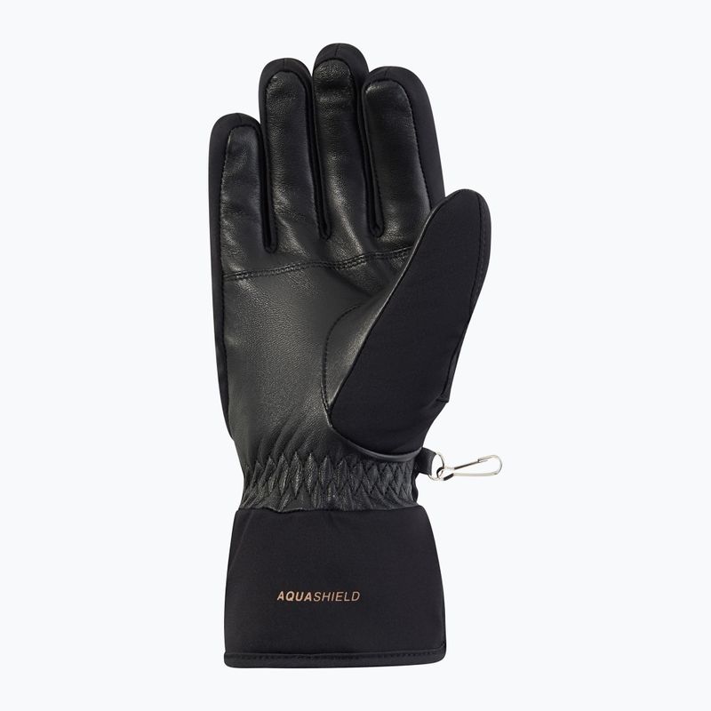 Guanti da sci da donna Ziener Kehnia-Z Aquashield PR Glove black/rose metallic 3