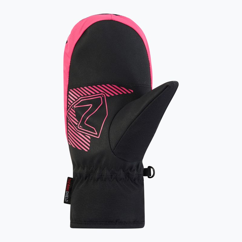 Guanti da sci per bambini ZIENER Luuki-Z Aquashield black/pop pink 3