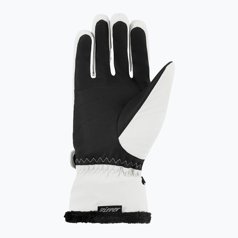 Guanti da sci da donna ZIENER Keaka-Z Aquashield PR white 3