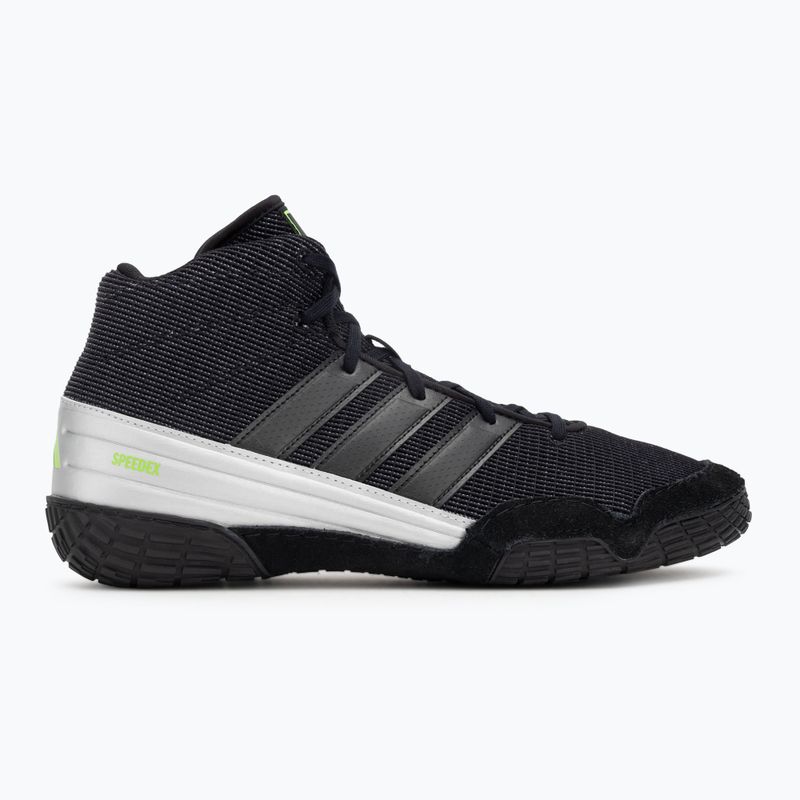 Scarpe da boxe adidas Speedex core black/lucid lemon 2