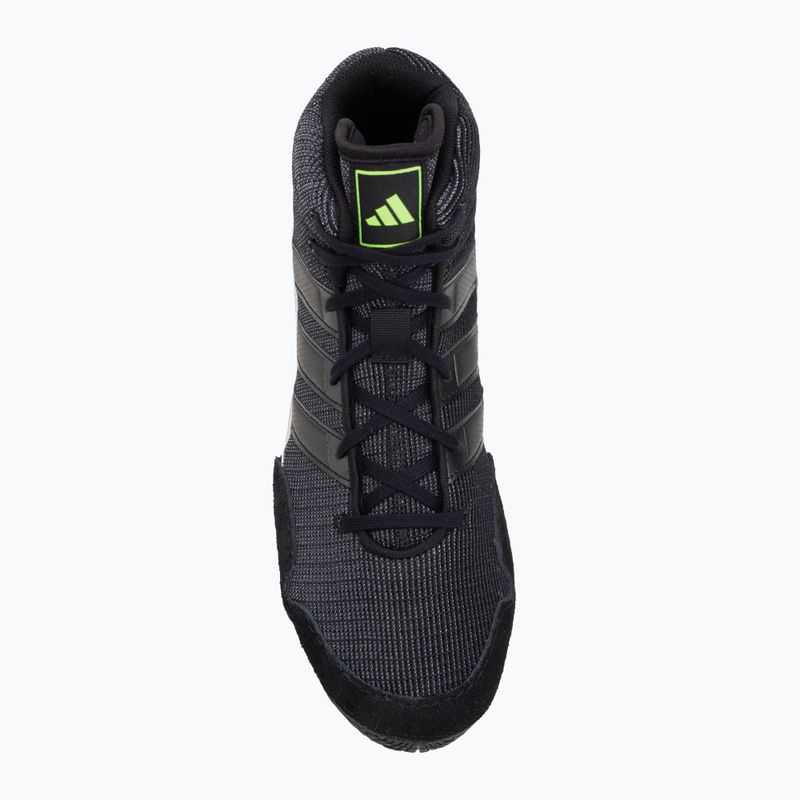 Scarpe da boxe adidas Speedex core black/lucid lemon 5