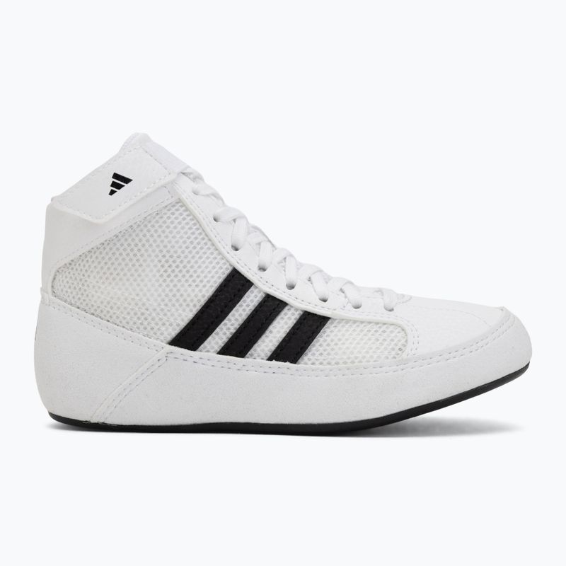 Scarpe da boxe per bambini adidas Havoc white/black 2