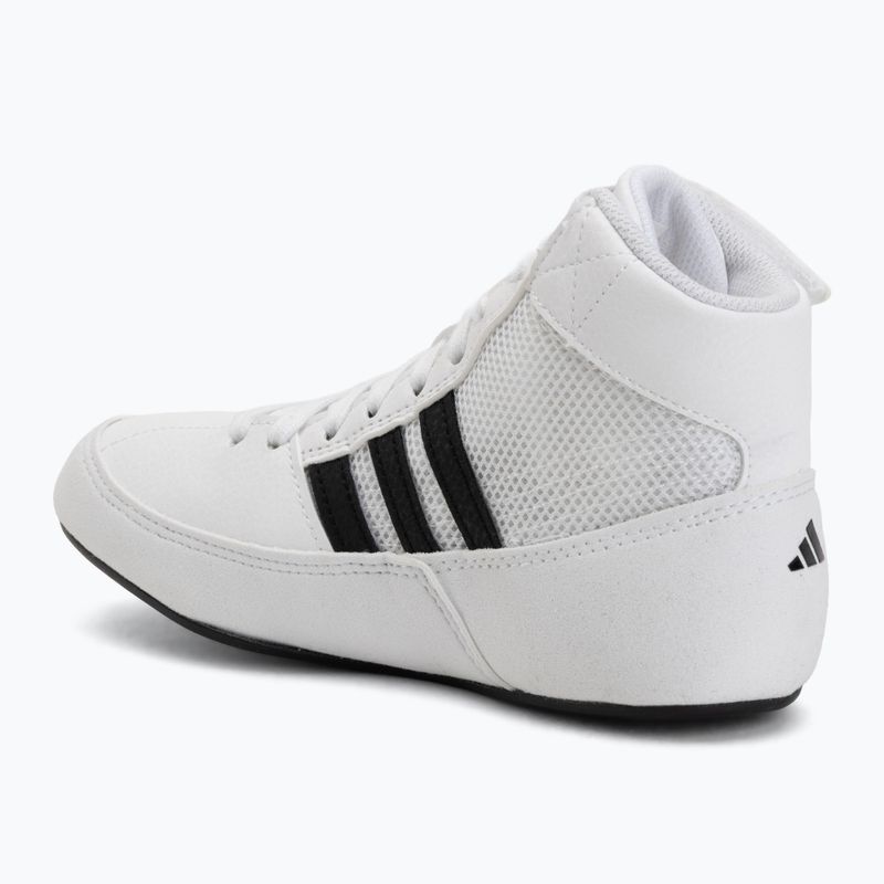 Scarpe da boxe per bambini adidas Havoc white/black 3