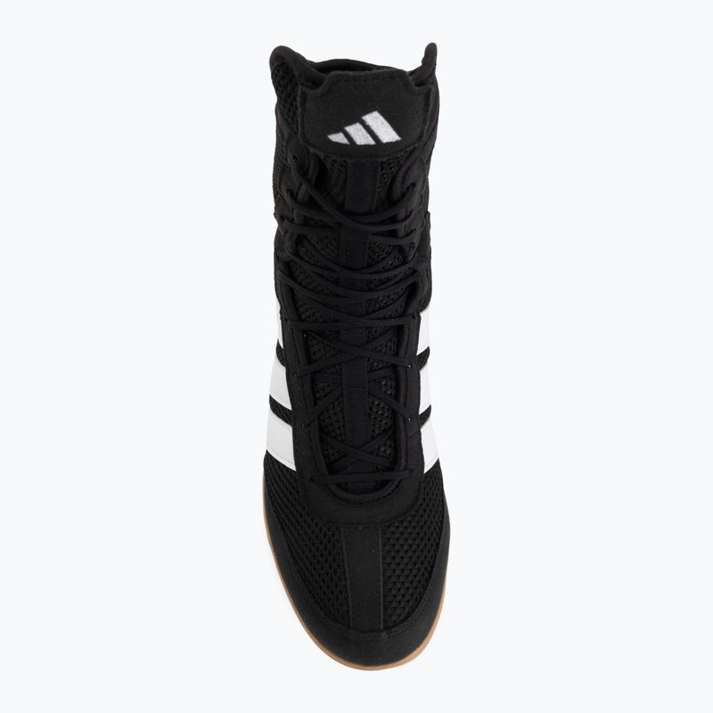 Scarpe da boxe uomo adidas Box Hog Wide black/white 5