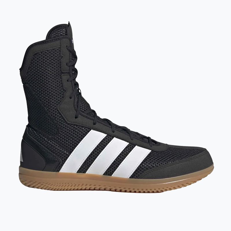 Scarpe da boxe uomo adidas Box Hog Wide black/white 2
