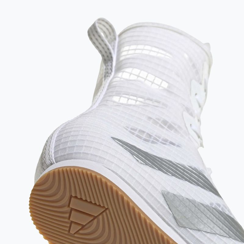 Scarpe da boxe adidas Box Hog 4 white/silver 7