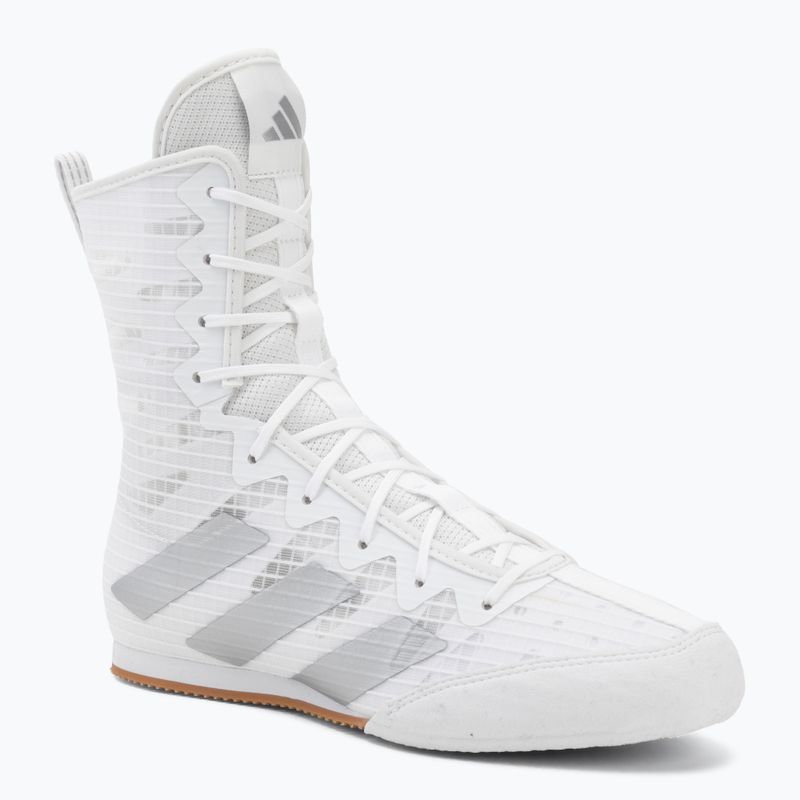 Scarpe da boxe adidas Box Hog 4 white/silver