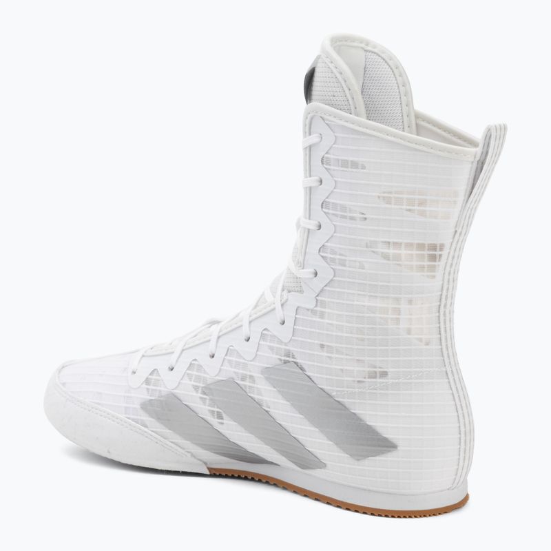 Scarpe da boxe adidas Box Hog 4 white/silver 3