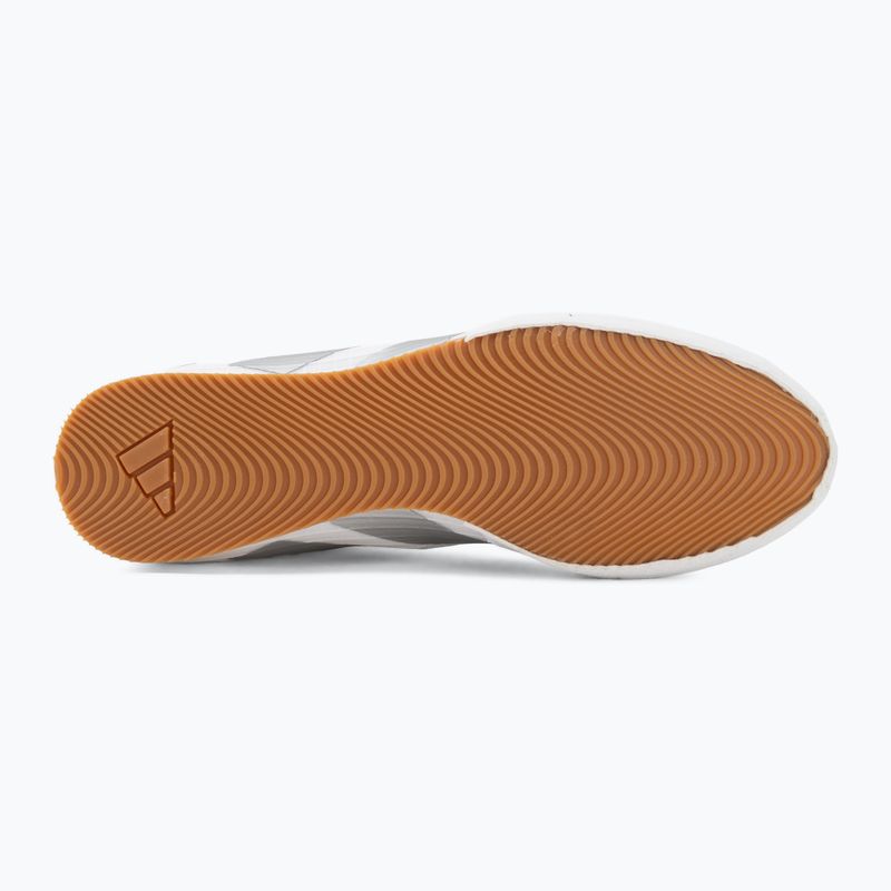 Scarpe da boxe adidas Box Hog 4 white/silver 4