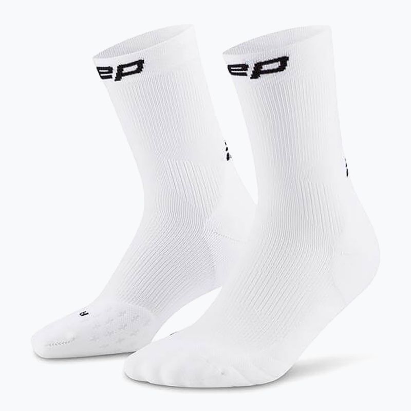 CEP Calze a compressione da donna Run Mid Cut 5.0 bianco