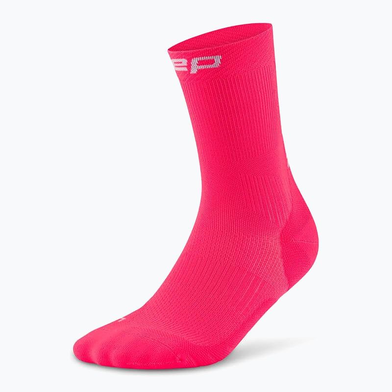 Calze a compressione CEP da donna Run Mid Cut 5.0 rosa 2