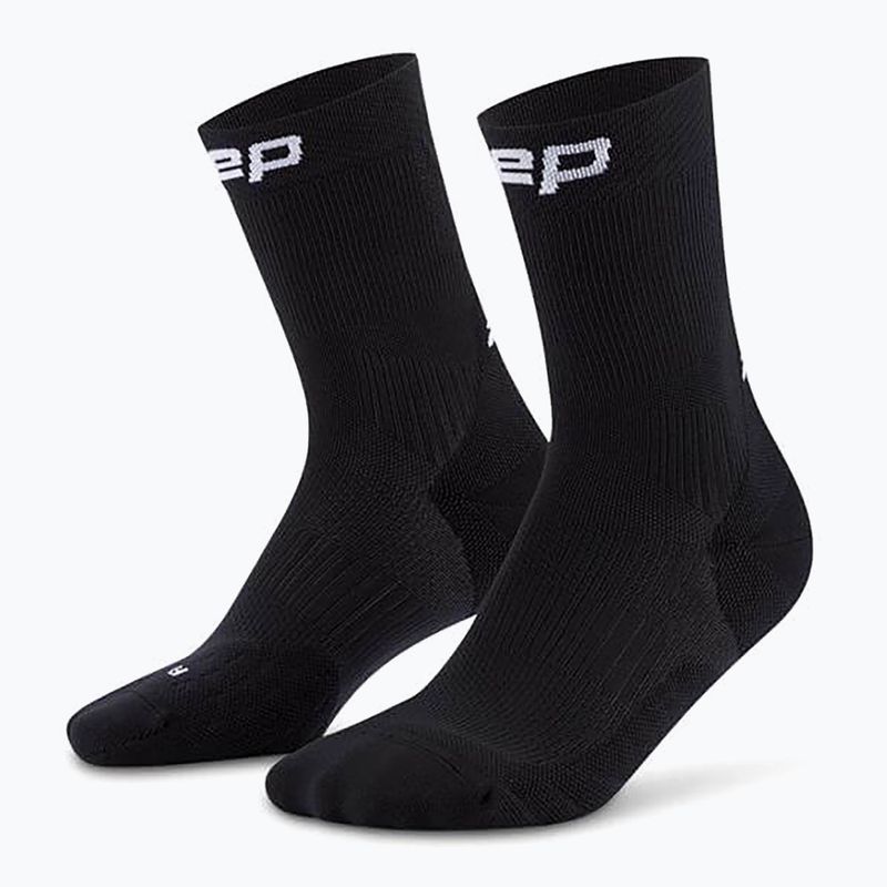 Calzini a compressione CEP da donna Run Mid Cut 5.0 nero
