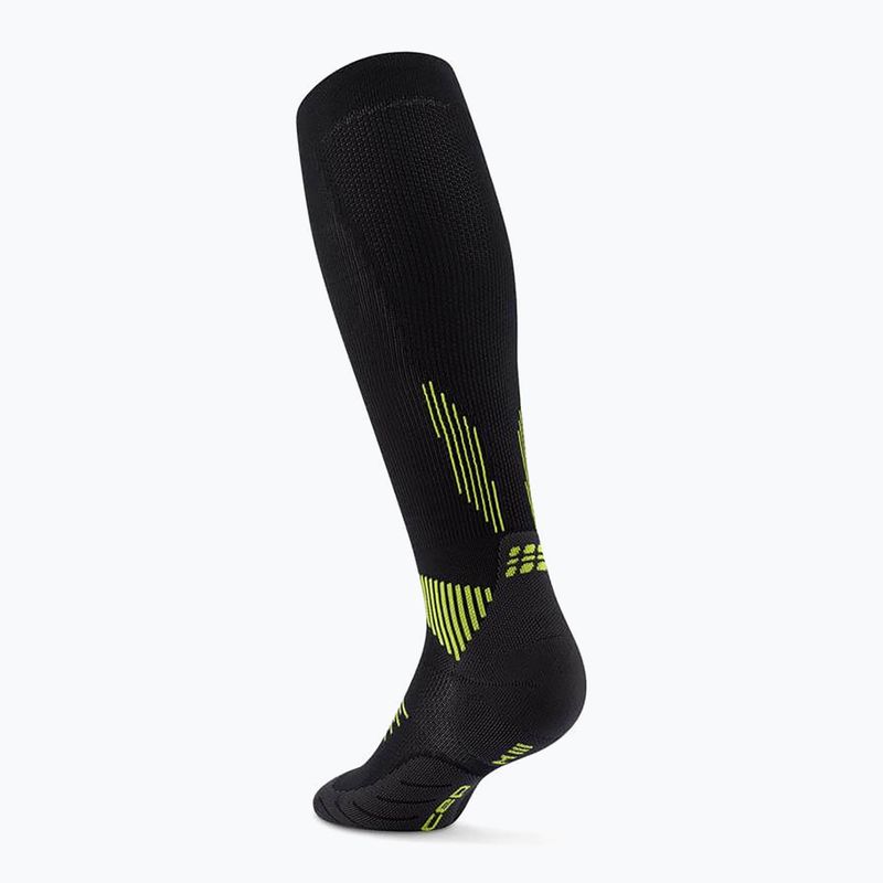 CEP Calzini a compressione da uomo Run Tall 5.0 nero/lime 3