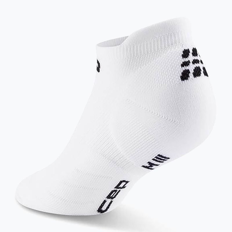 Calze a compressione CEP da uomo Run No Show 5.0 bianco 3