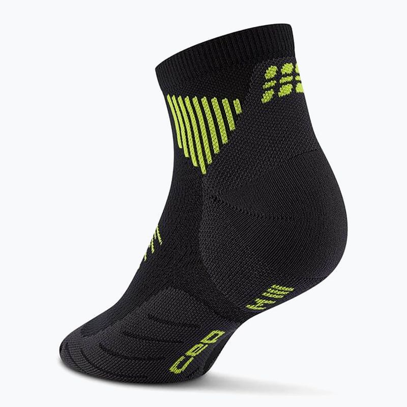 CEP Calzini a compressione da uomo Run Low Cut 5.0 nero/lime 3