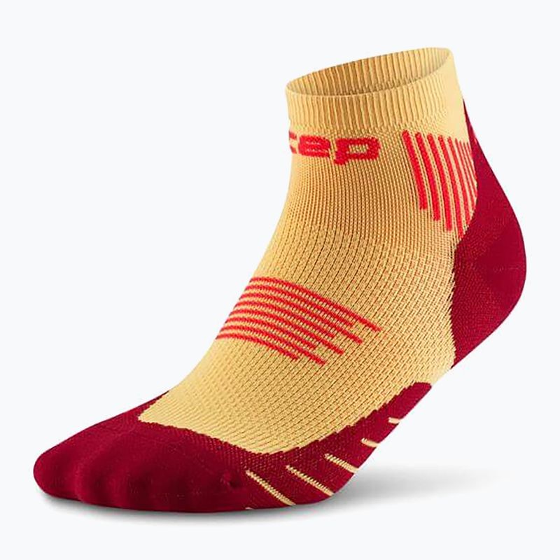 CEP Calzini a compressione da uomo Run Low Cut 5.0 marigold/bordeaux 2
