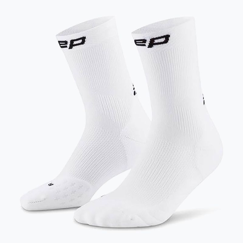 CEP Calzini a compressione da uomo Run Mid Cut 5.0 bianco
