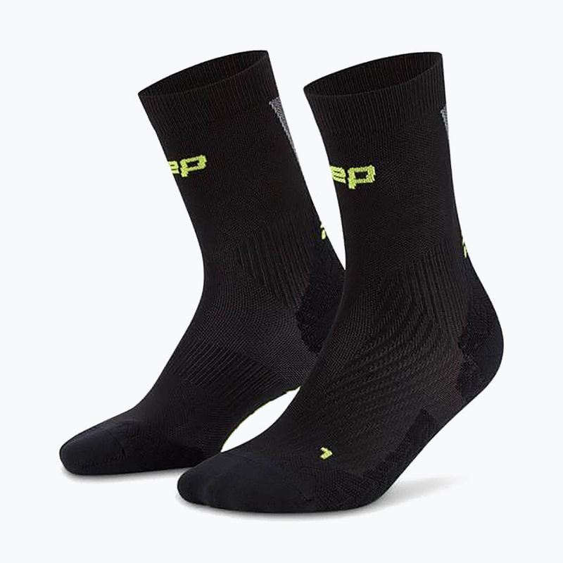 Calze a compressione da uomo CEP Ultralight Mid Cut 4.0 black/grey