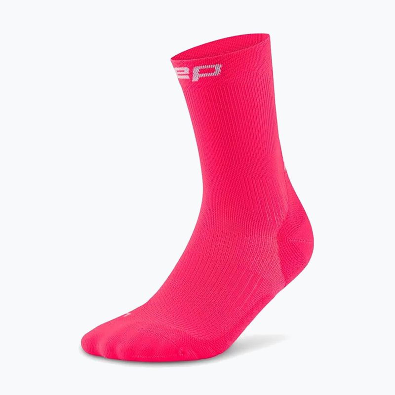Calze a compressione da uomo CEP Run Mid Cut 5.0 pink 2