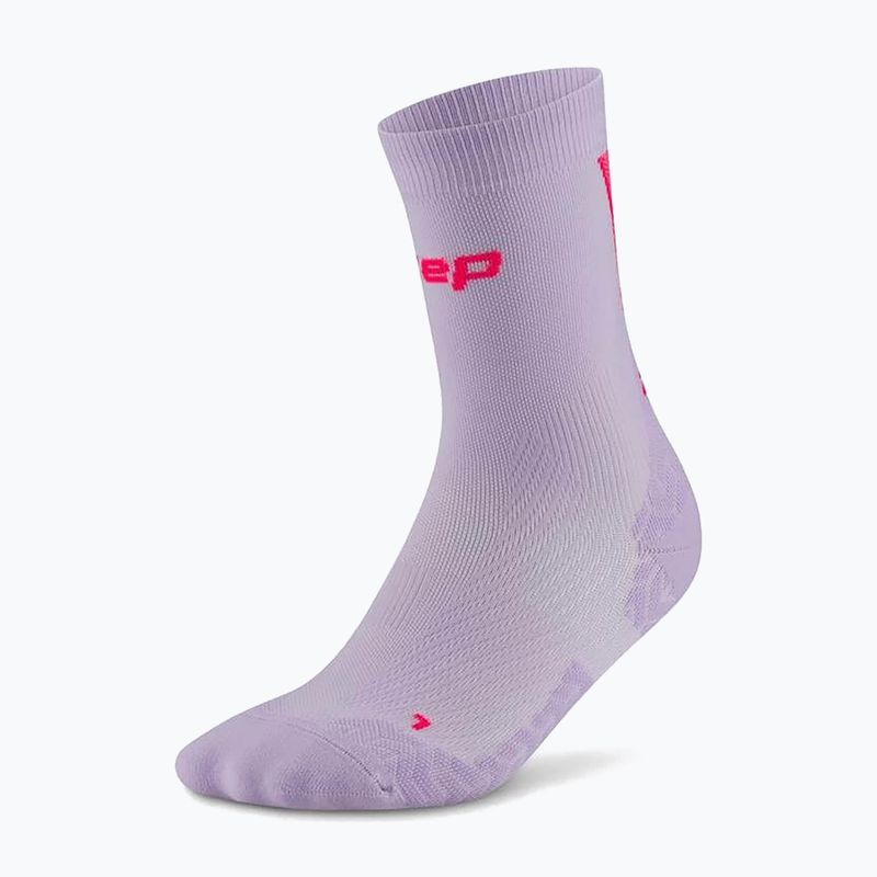 Calze a compressione da uomo CEP Ultralight Mid Cut 4.0 lilac/pink 2