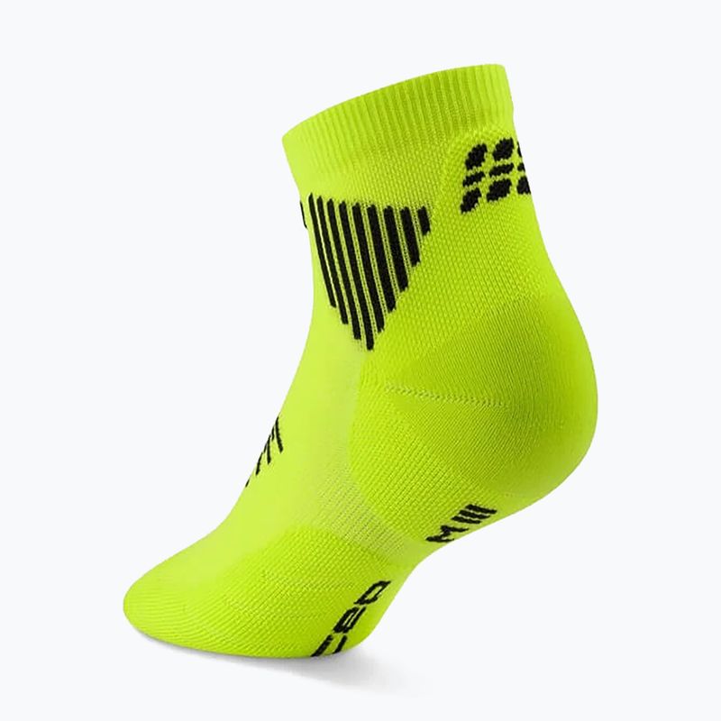 Calze a compressione da donna CEP Run Low Cut 5.0 lime/black 3