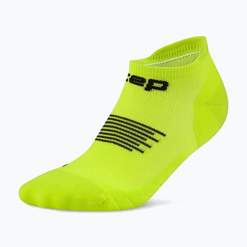 Calze a compressione da uomo Cep Run No Show 5.0 lime/black 2