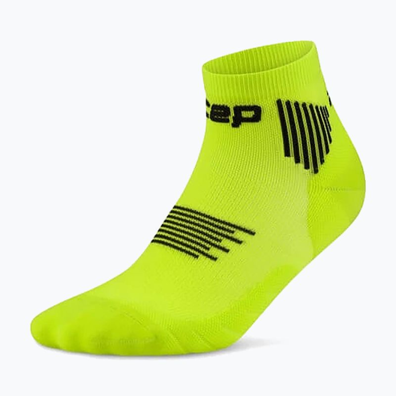 Calze a compressione da uomo CEP Run Low Cut 5.0 lime/black 2