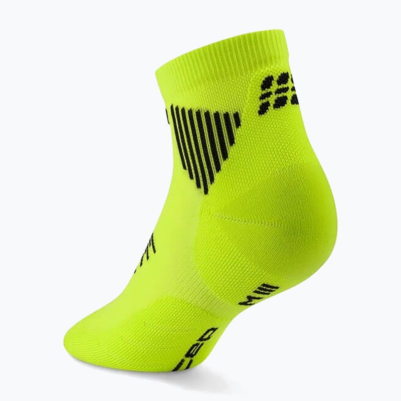 Calze a compressione da uomo CEP Run Low Cut 5.0 lime/black 3