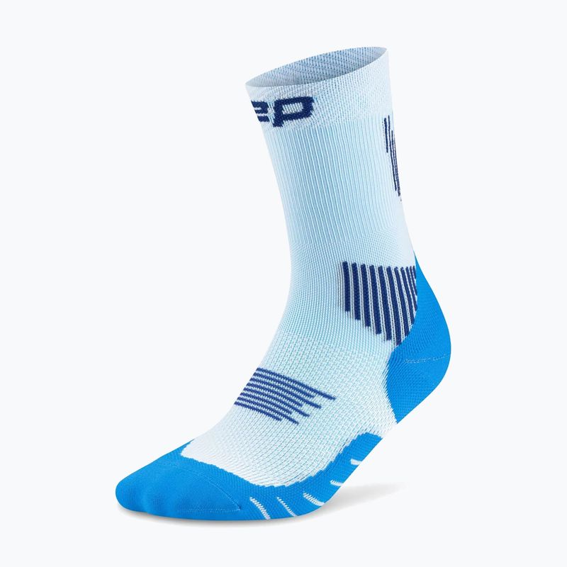 Calze a compressione da uomo CEP Run Mid Cut 5.0 blue/ice 2