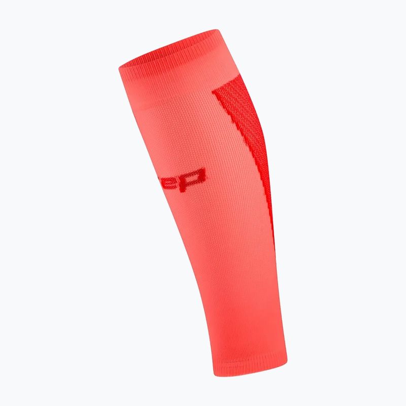 Fasce compressive da polpaccio da uomo CEP Ultralight Calf 4.0 neon coral/red 2