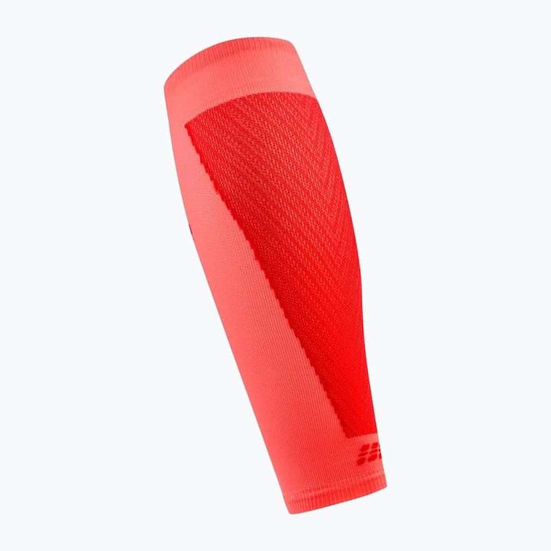 Fasce compressive da polpaccio da uomo CEP Ultralight Calf 4.0 neon coral/red 3