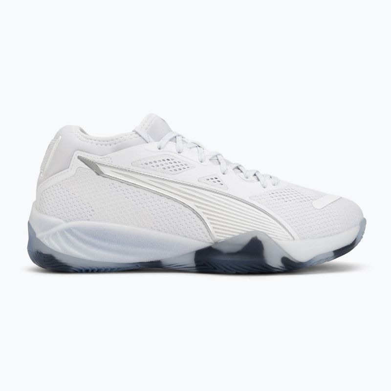 Scarpe da pallamano PUMA Eliminate NITRO SQD 4 puma white/baltic sea blue/fresh water 2