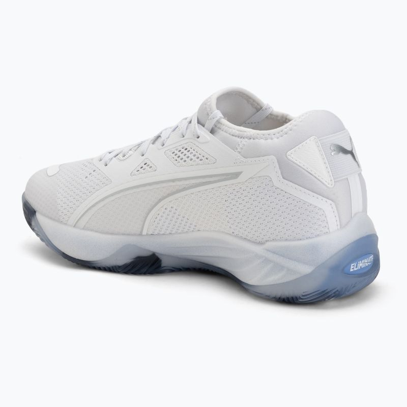 Scarpe da pallamano PUMA Eliminate NITRO SQD 4 puma white/baltic sea blue/fresh water 3