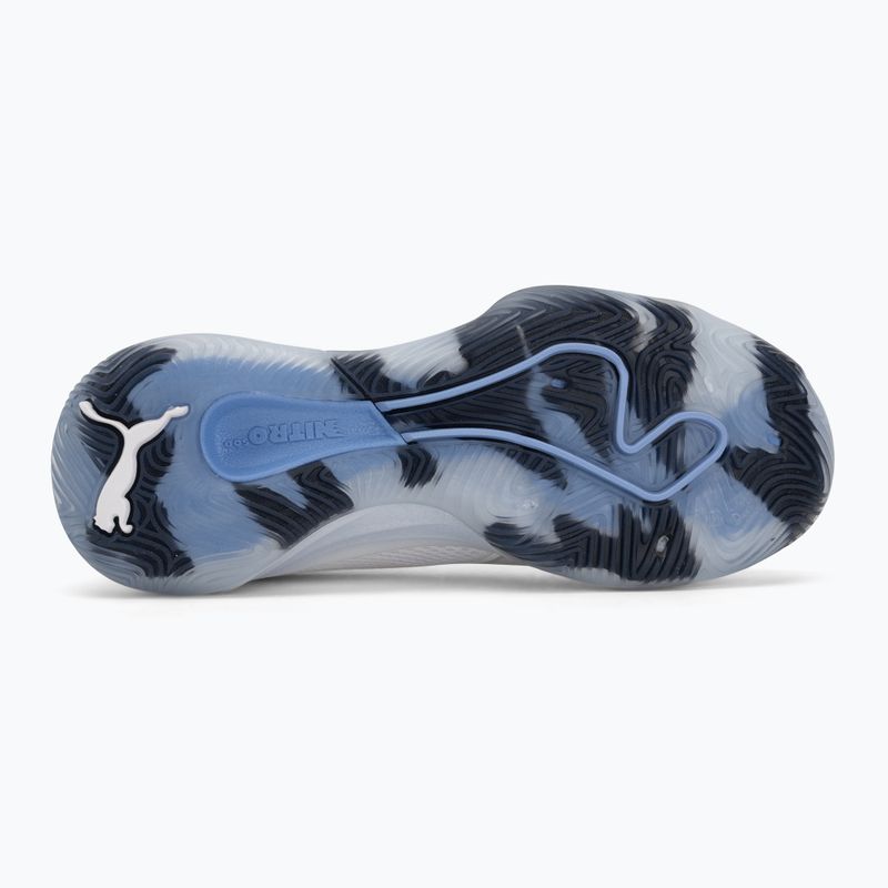 Scarpe da pallamano PUMA Eliminate NITRO SQD 4 puma white/baltic sea blue/fresh water 4