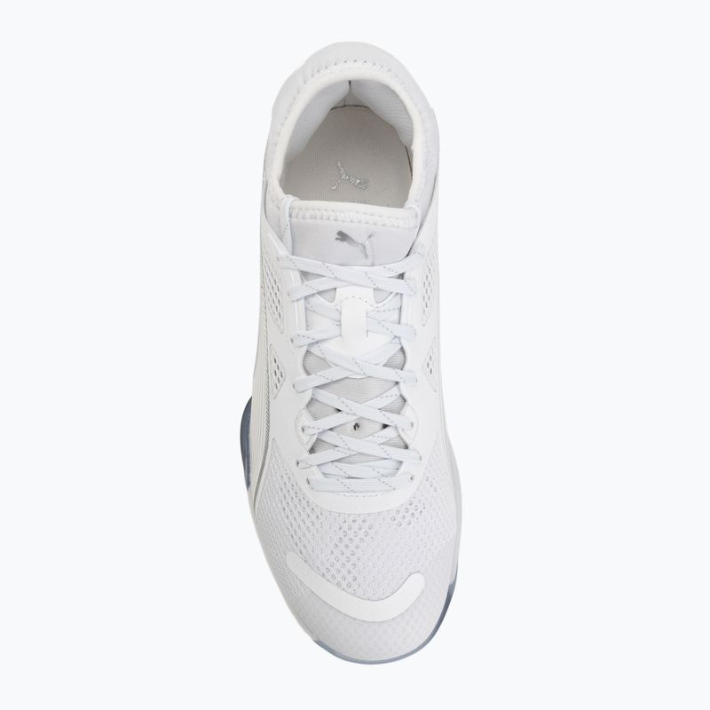 Scarpe da pallamano PUMA Eliminate NITRO SQD 4 puma white/baltic sea blue/fresh water 5