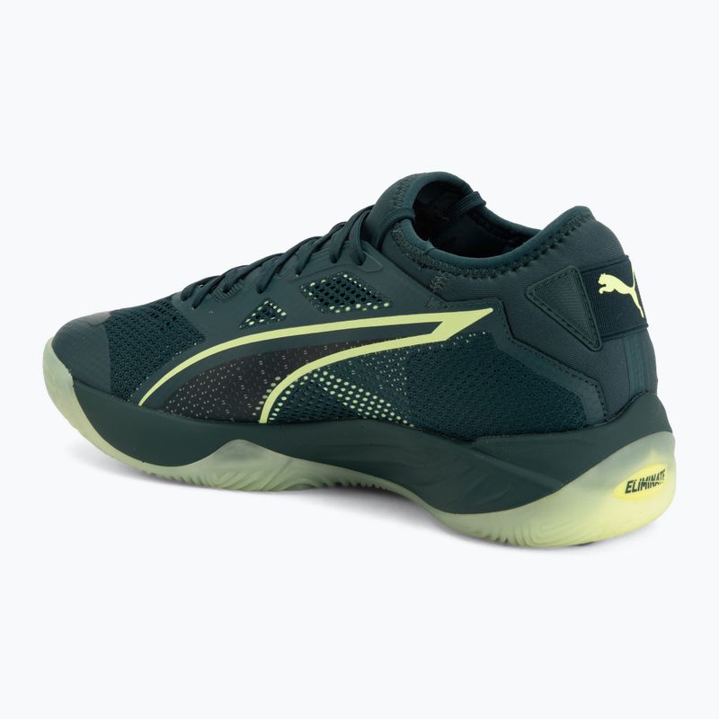 Scarpe da pallamano PUMA Eliminate NITRO SQD 4 green 3
