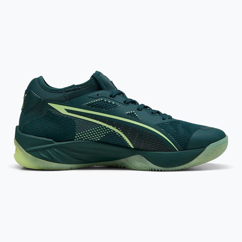 Scarpe da pallamano PUMA Eliminate NITRO SQD 4 green 2